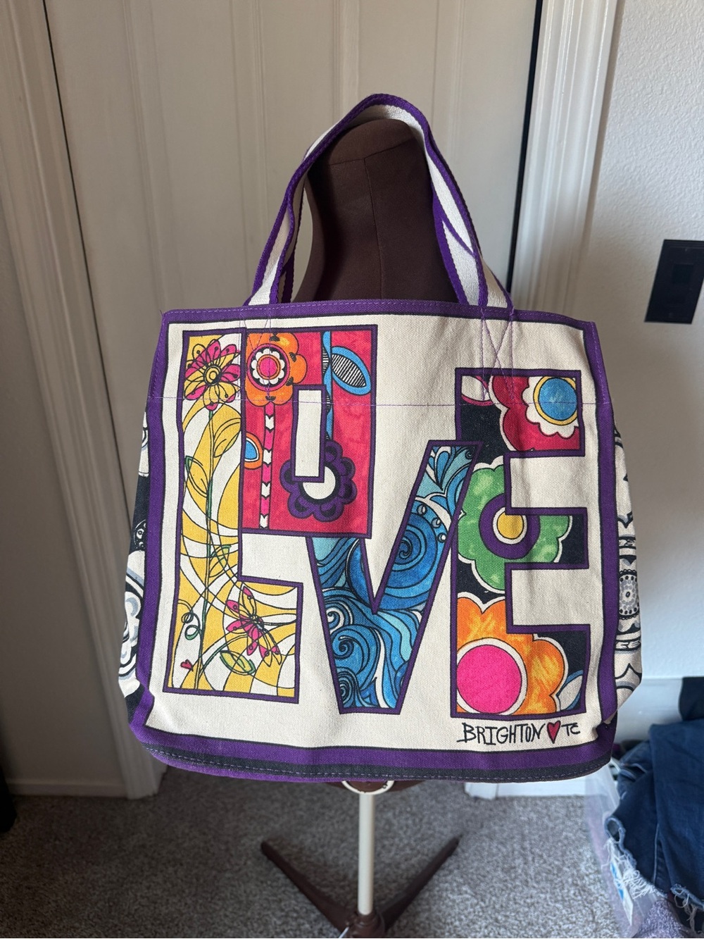 Brighton Love Groove II Canvas Tote Bag Tom Clancy Limited Edition Pop Art